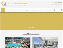 Tablet Screenshot of kleopatrahomes.com